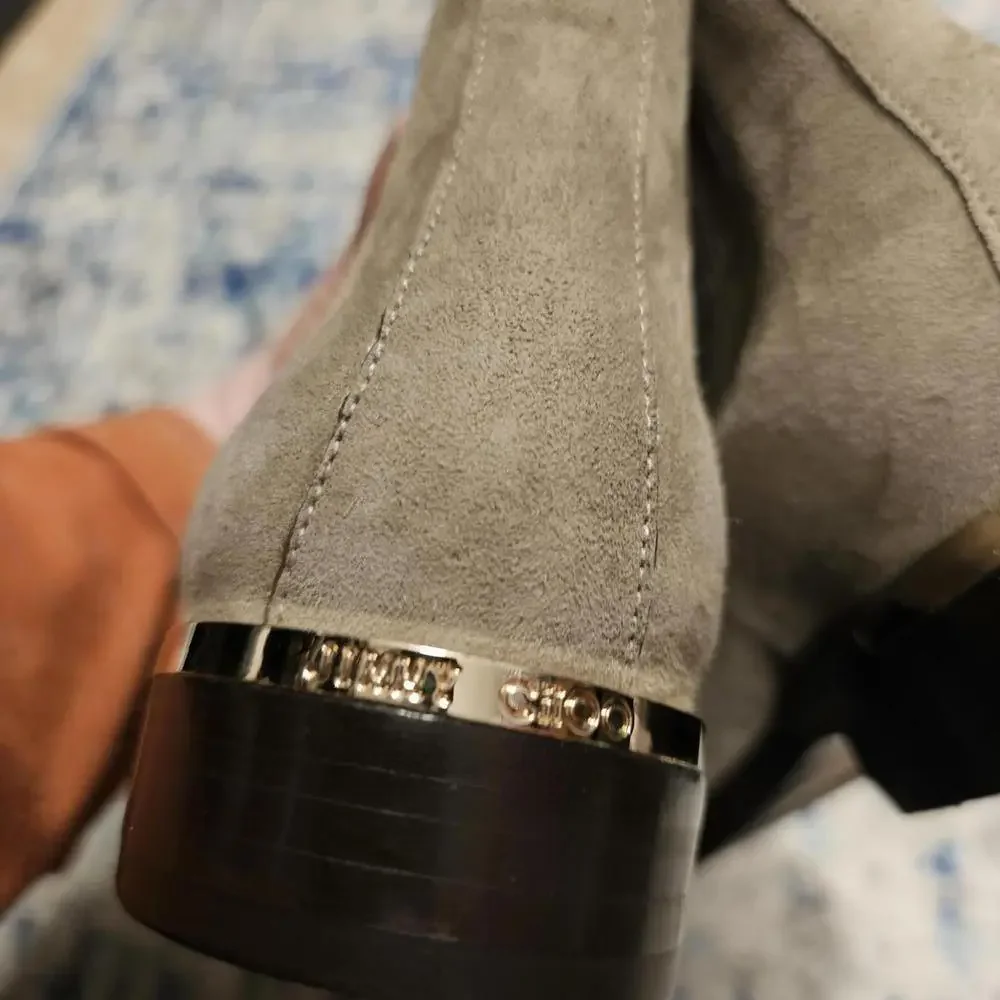 NWT Jimmy Choo Women's Suede Thessaly Boots Size 37 - Picture 3 of 4